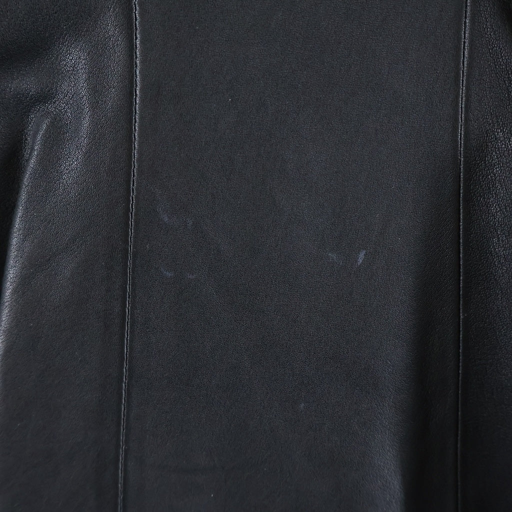 DIESEL(ディーゼル) L-SORY-N1 Leather Suit Jacket レザースーツジャケット ジップアップシープレザーシングルジャケット レディース ブラック A122200THAF