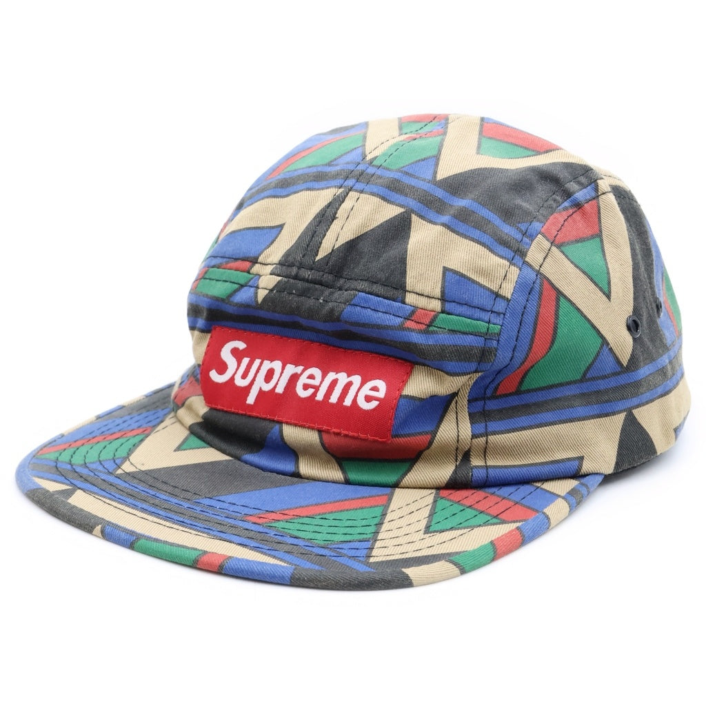 SUPREME(シュプリーム) Geometric Camp Cap 幾何学模様 ジオメトリック キャンプ キャップ 帽子 マルチカラー