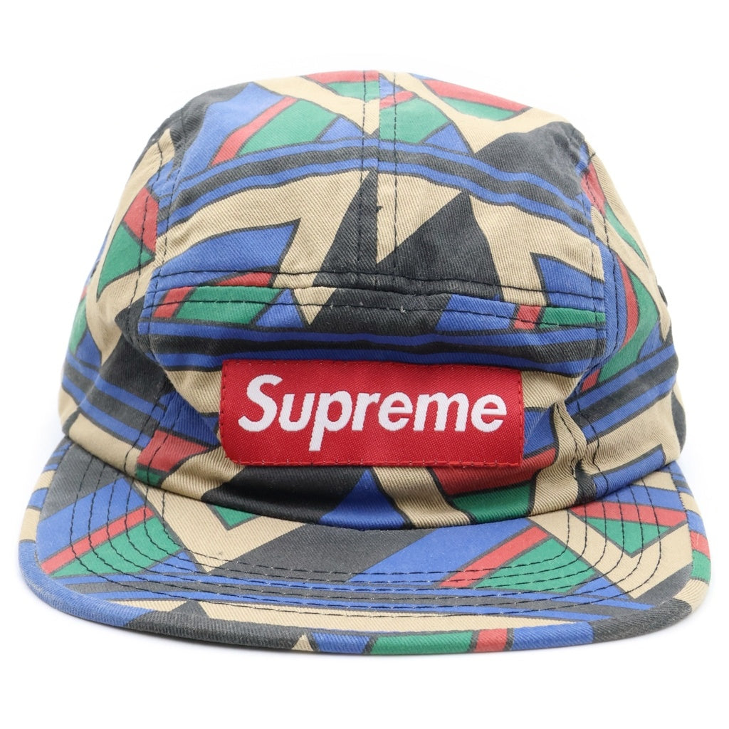 SUPREME(シュプリーム) Geometric Camp Cap 幾何学模様 ジオメトリック キャンプ キャップ 帽子 マルチカラー