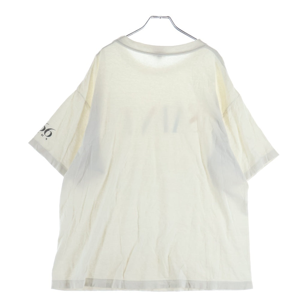 SAINT MICHAEL(セントマイケル) 24AW RAINBOW SAINT TEE ロゴプリントTシャツ ホワイト SM-YS1-0000-007