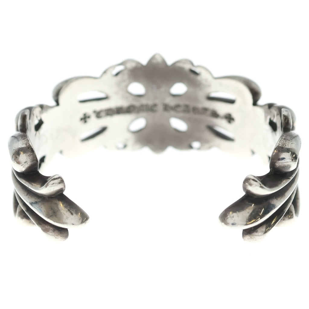 CHROME HEARTS(クロムハーツ) ダブルフローラルクロス カフ バングル ブレスレット