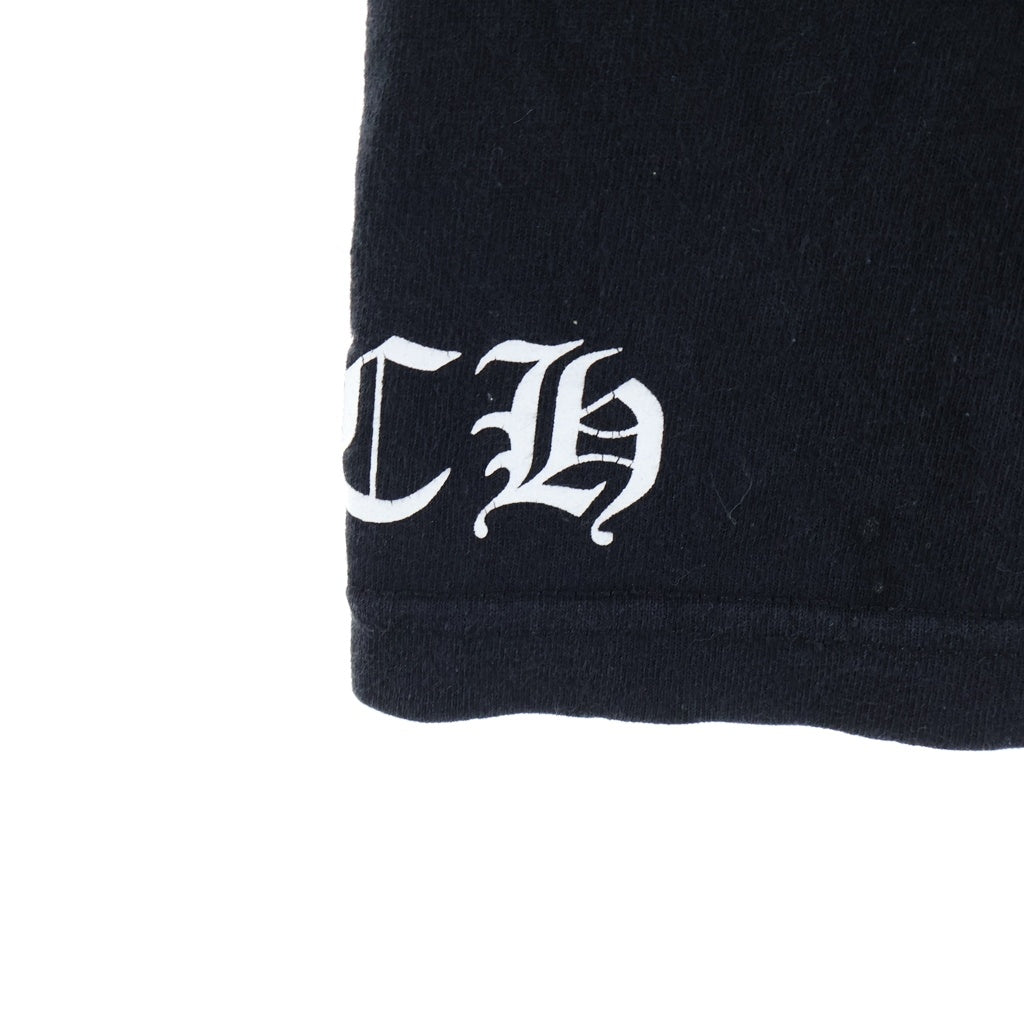CHROME HEARTS(クロムハーツ) 3 CEMETERY CROSS TEE セメタリー ロゴプリント 半袖Tシャツ ブラック