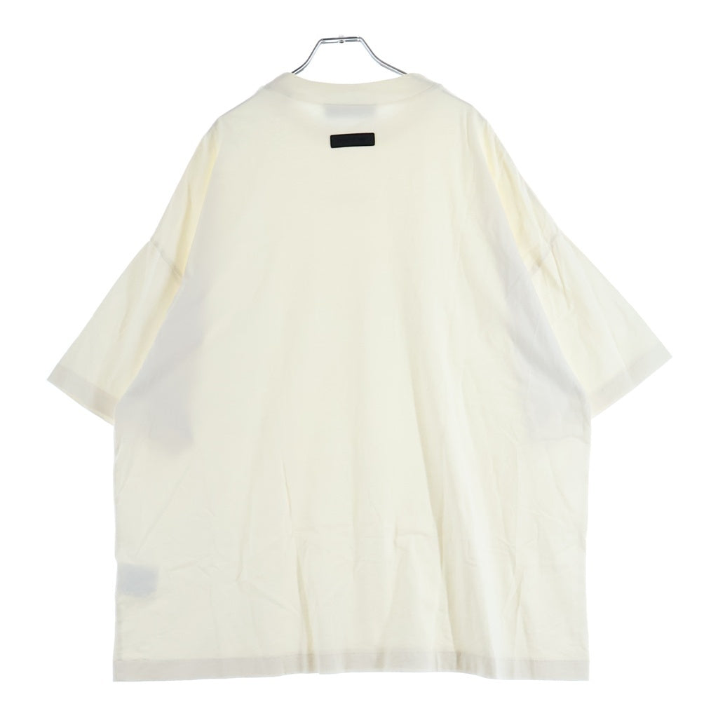 FEAR OF GOD ESSENTIALS(フィアオブゴッド エッセンシャルズ) RUBBER LOGO S/S TEE ラバーロゴショートスリーブTシャツ クルーネック半袖Tシャツ ホワイト
