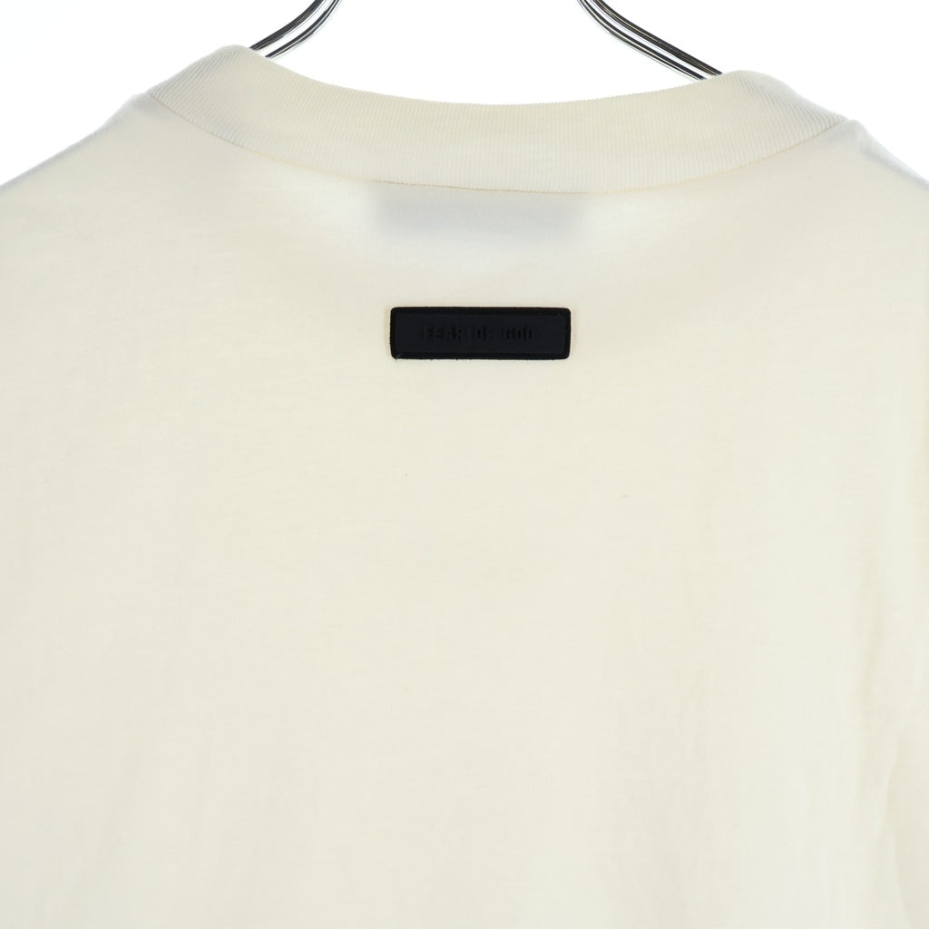 FEAR OF GOD ESSENTIALS(フィアオブゴッド エッセンシャルズ) RUBBER LOGO S/S TEE ラバーロゴショートスリーブTシャツ クルーネック半袖Tシャツ ホワイト