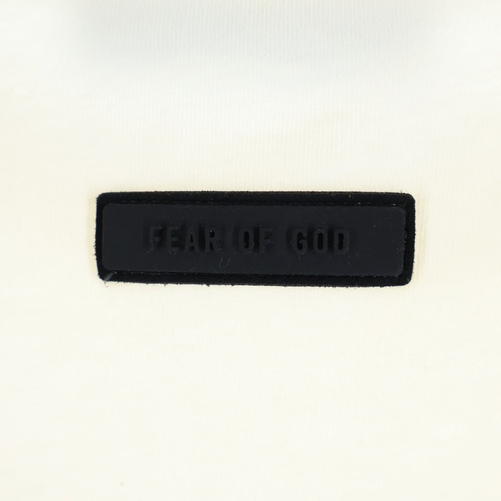 FEAR OF GOD ESSENTIALS(フィアオブゴッド エッセンシャルズ) RUBBER LOGO S/S TEE ラバーロゴショートスリーブTシャツ クルーネック半袖Tシャツ ホワイト