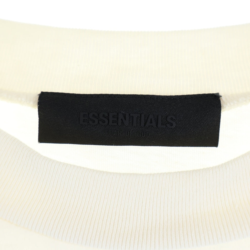 FEAR OF GOD ESSENTIALS(フィアオブゴッド エッセンシャルズ) RUBBER LOGO S/S TEE ラバーロゴショートスリーブTシャツ クルーネック半袖Tシャツ ホワイト