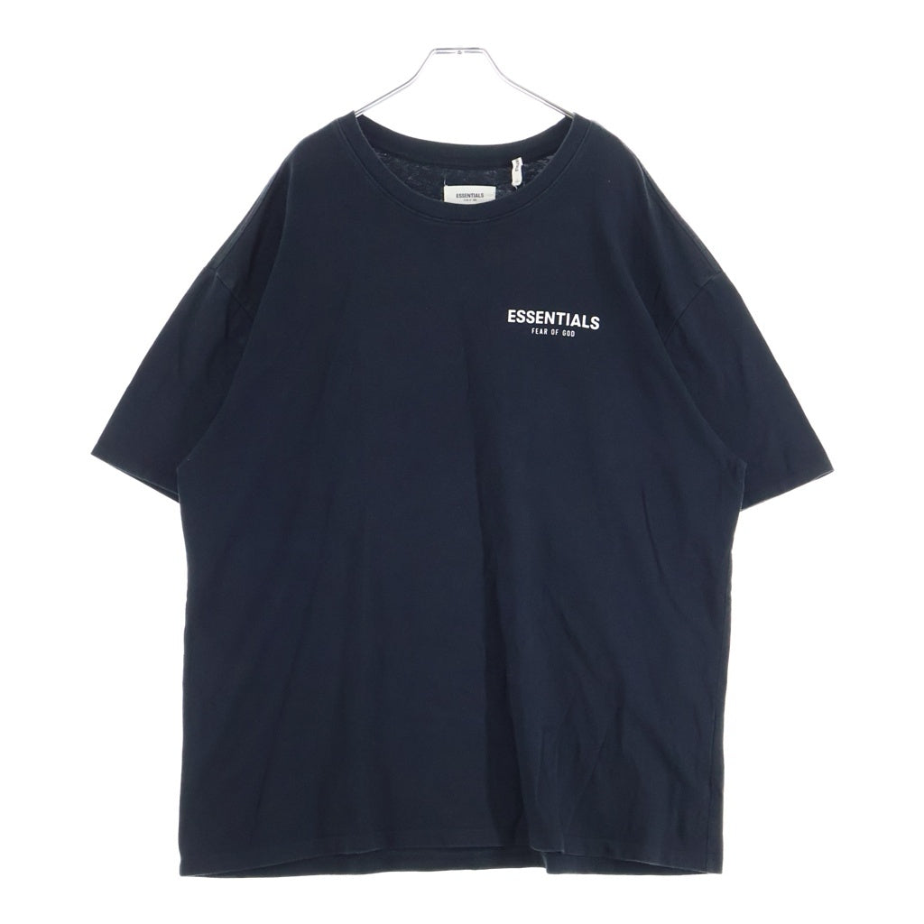FEAR OF GOD ESSENTIALS(フィアオブゴッド エッセンシャルズ) LOGO S/S TEE フロントプリントクルーネック半袖Tシャツ ブラック