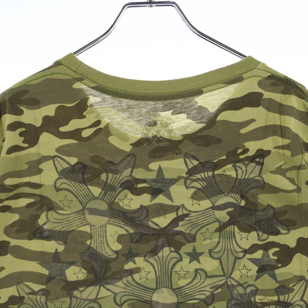 CHROME HEARTS(クロムハーツ) OLD STR CAMO S/S スタープリントカモ柄クルーネック半袖Tシャツ カットソー カモ