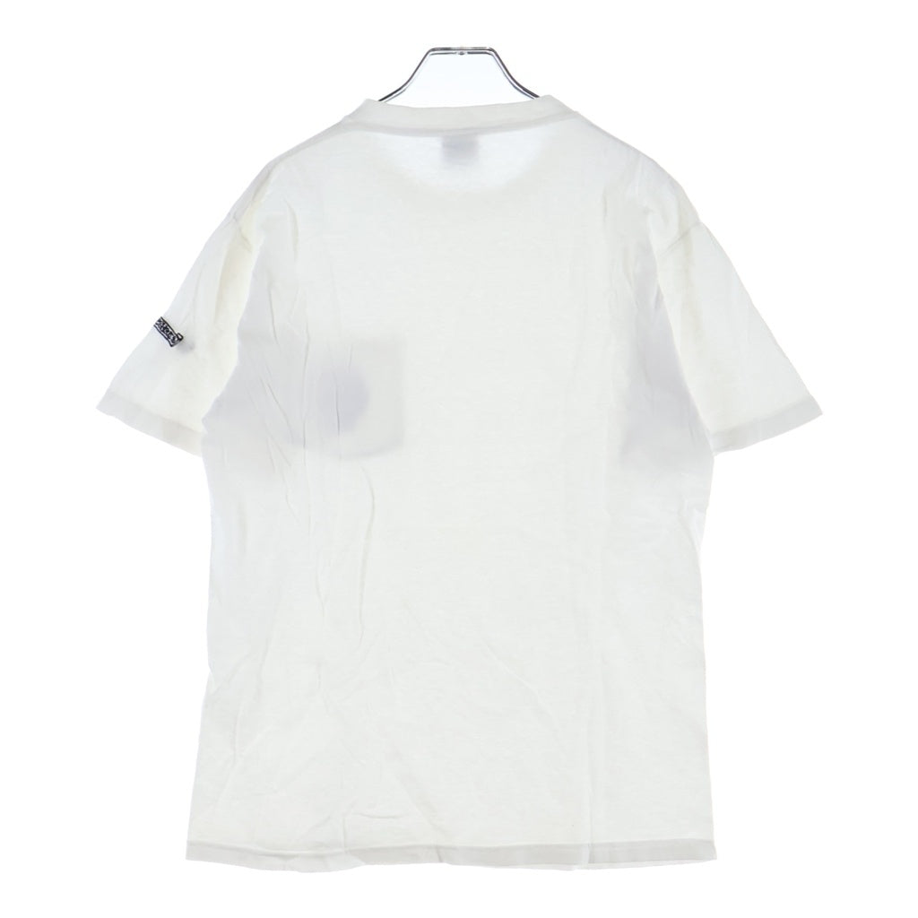 CHROME HEARTS(クロムハーツ) OLD CH PLS S/S オールド CHプラス刺繍 クルーネック半袖Tシャツ ホワイト/レッド
