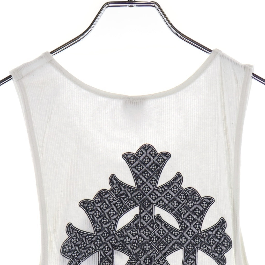 CHROME HEARTS(クロムハーツ) OLD 3 CRS TANK TOP オールドトリプルクロス タンクトップ ホワイト
