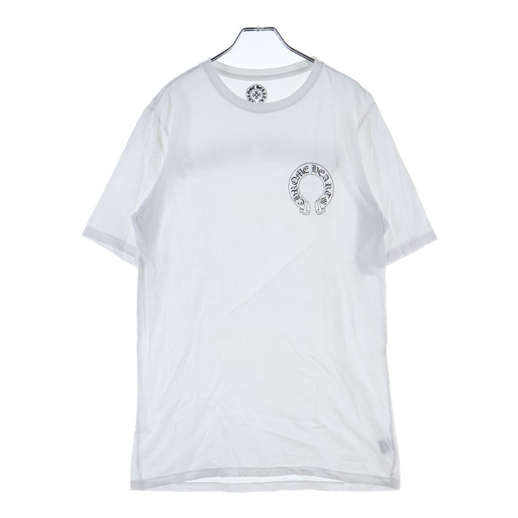 CHROME HEARTS(クロムハーツ) CH S/S バックスクロールラベルプリント 半袖Tシャツカットソー ホワイト