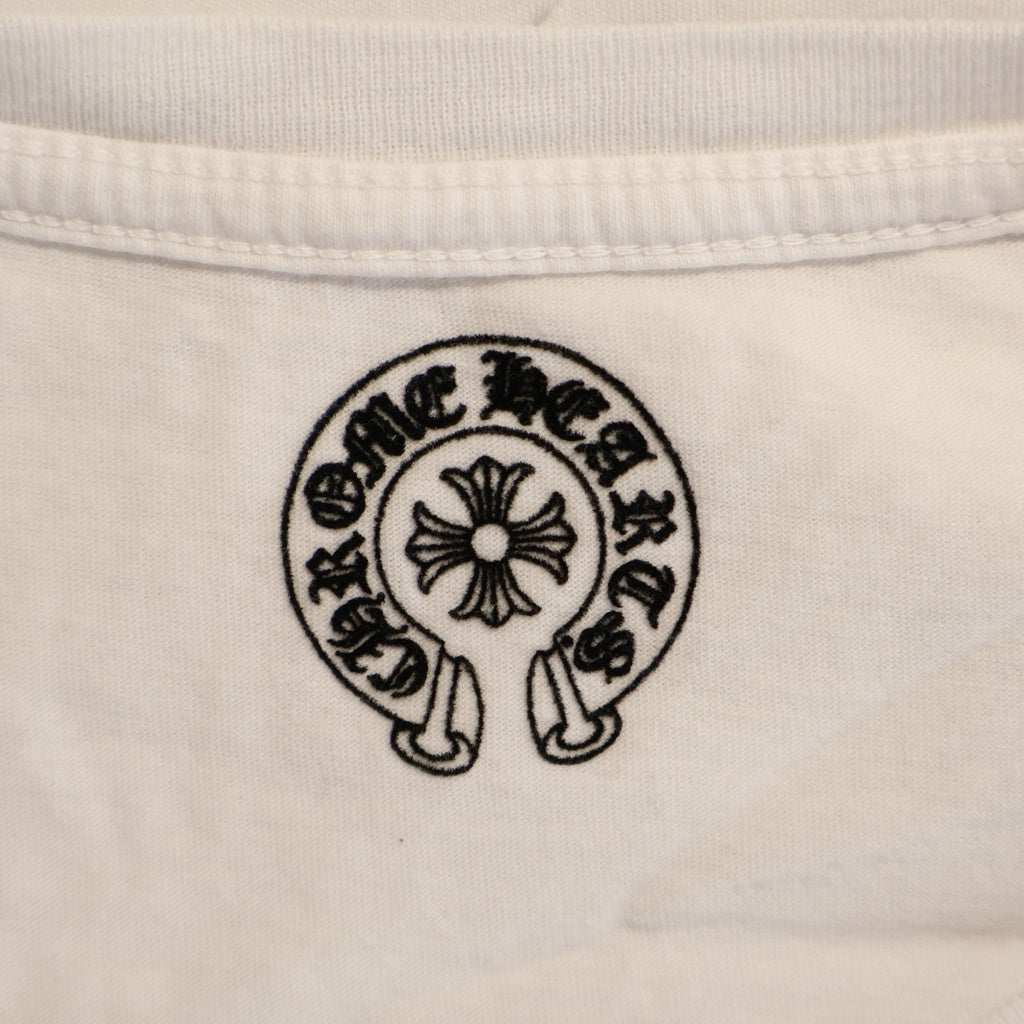 CHROME HEARTS(クロムハーツ) CH S/S バックスクロールラベルプリント 半袖Tシャツカットソー ホワイト