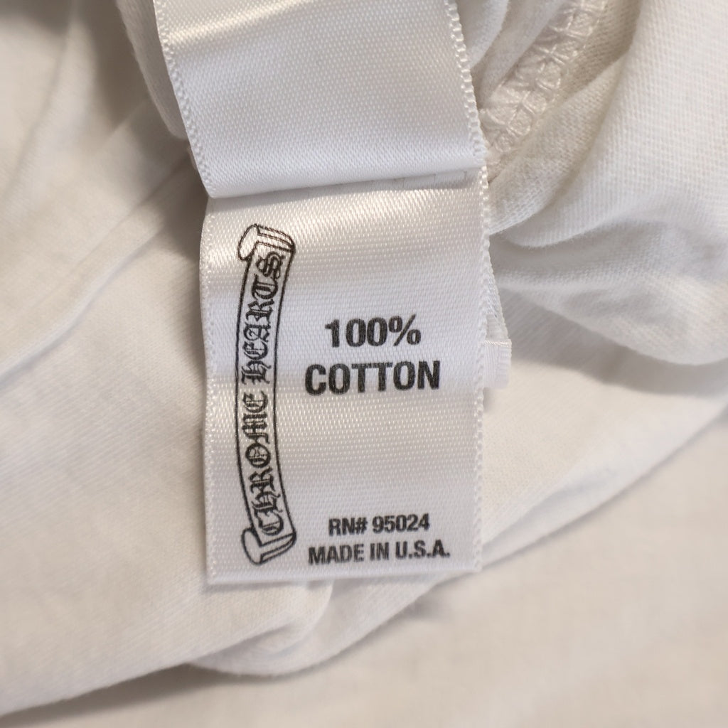 CHROME HEARTS(クロムハーツ) CH S/S バックスクロールラベルプリント 半袖Tシャツカットソー ホワイト
