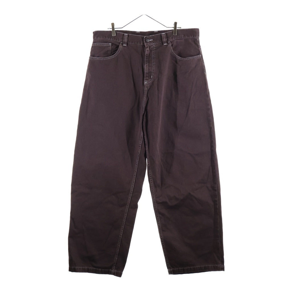 Carhartt WIP(カーハート ダブリューアイピー) Brandon Pants ブランドンパンツ コットンツイル5ポケットルーズストレートパンツ IO34809 ブラウン