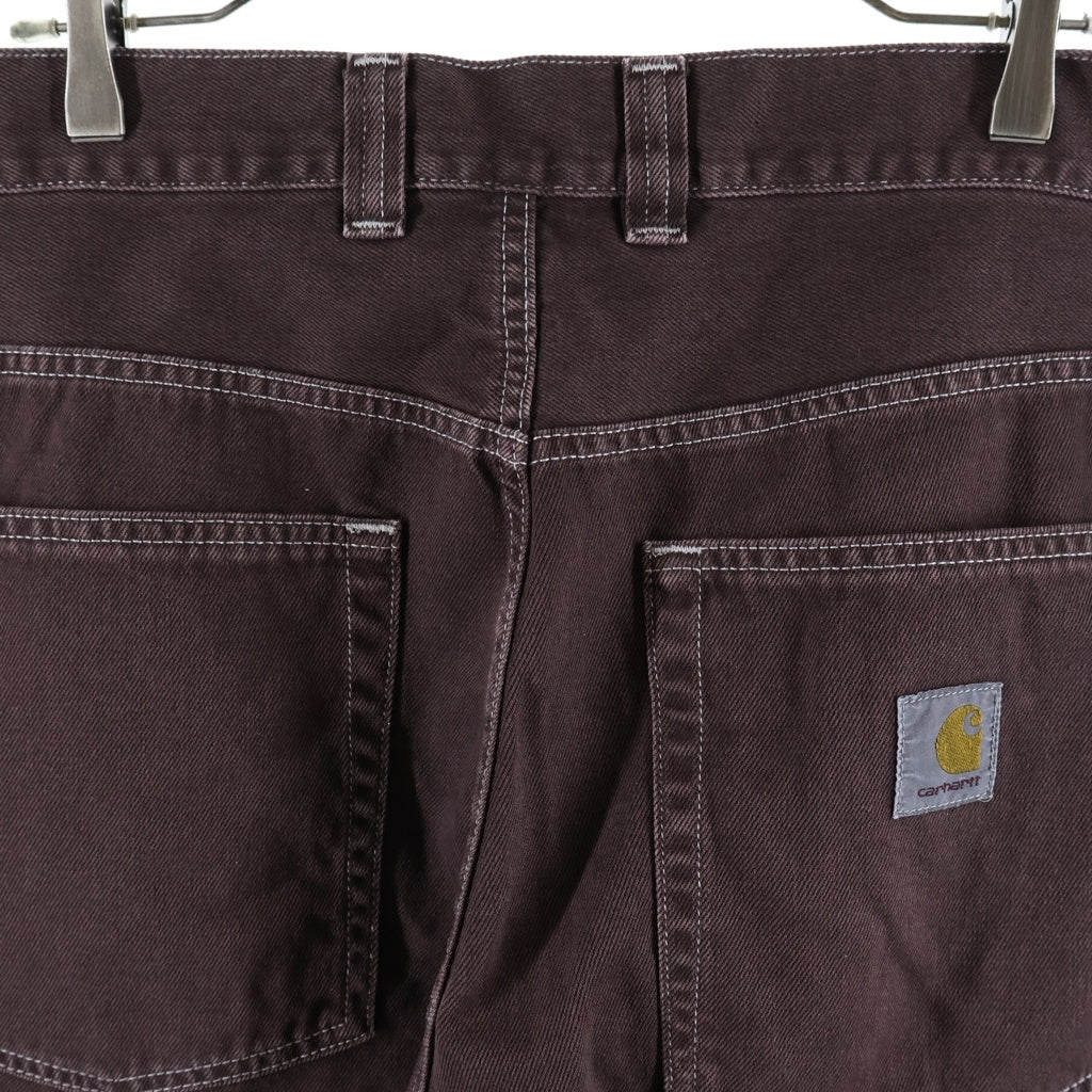 Carhartt WIP(カーハート ダブリューアイピー) Brandon Pants ブランドンパンツ コットンツイル5ポケットルーズストレートパンツ IO34809 ブラウン