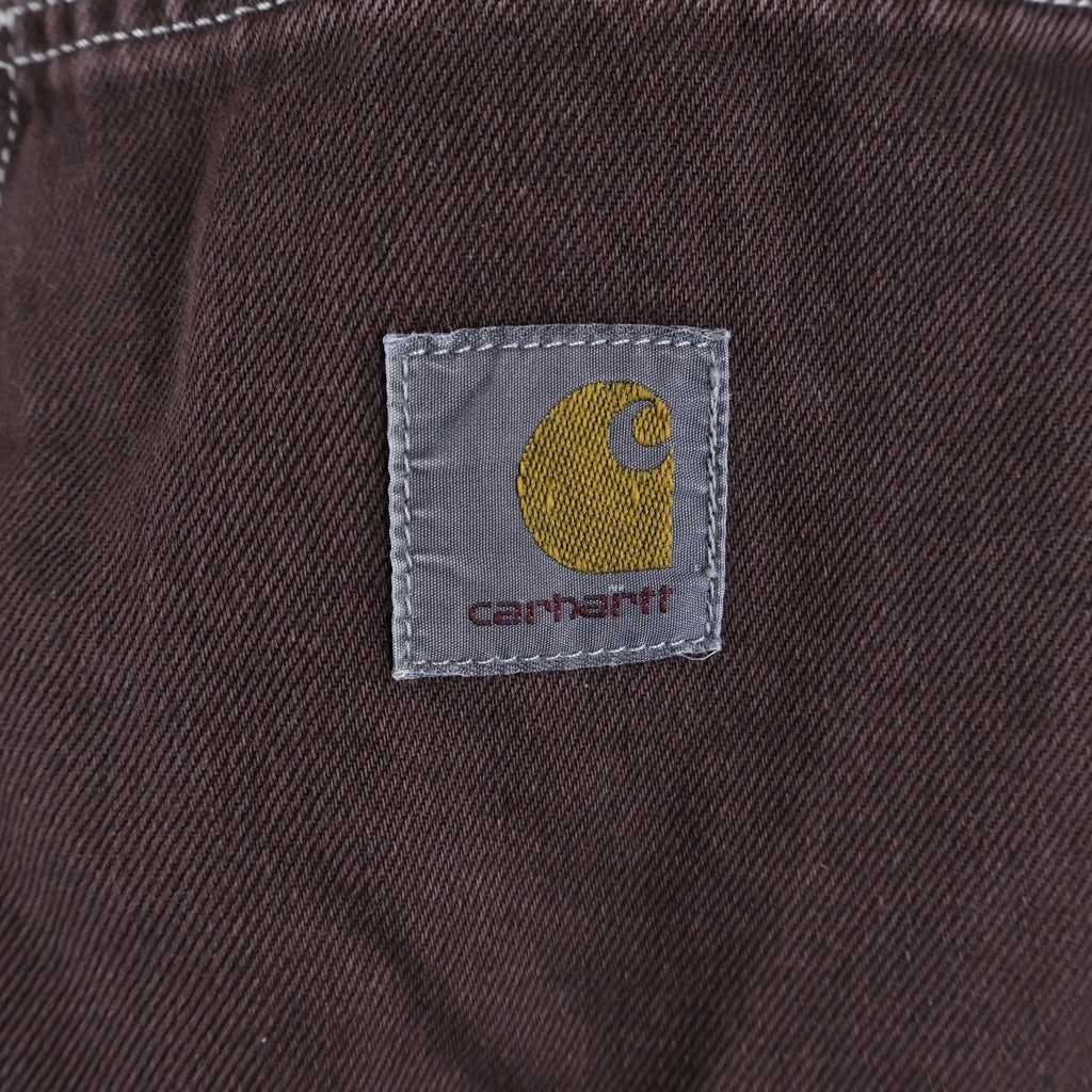 Carhartt WIP(カーハート ダブリューアイピー) Brandon Pants ブランドンパンツ コットンツイル5ポケットルーズストレートパンツ IO34809 ブラウン