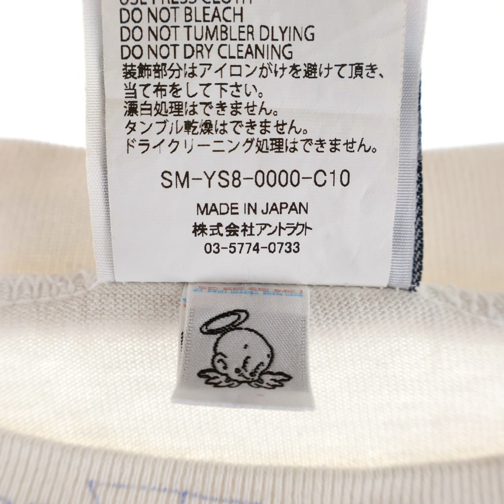 SAINT MICHAEL(セントマイケル) 24SS ×BORN X RAISED BR LS TEE ボーンアンドレイズド グラフィック 総柄プリント ロングスリーブ 長袖Tシャツ カットソー ホワイト SM-YS8-0000-C10