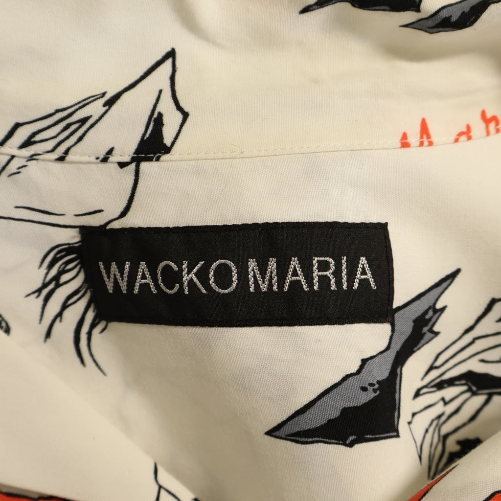 WACKO MARIA(ワコマリア) 25SS HAWAIIAN SHIRT フロントポケット 総柄 ハワイアン 半袖シャツ ホワイト 25SS-WMS-HI04