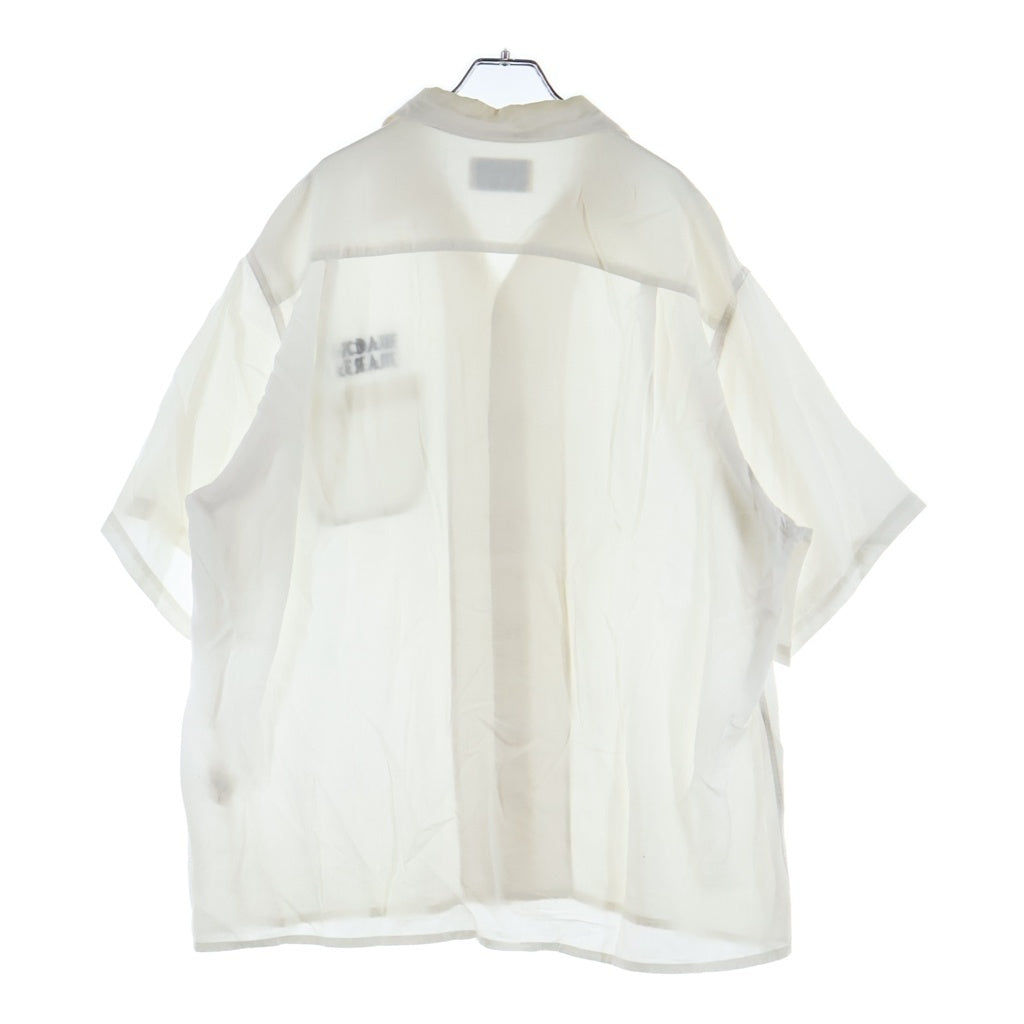 WACKO MARIA(ワコマリア) 50'S OPEN COLLAR SHIRT ロゴ刺繍 オープンカラー フロントポケット 半袖シャツ ホワイト
