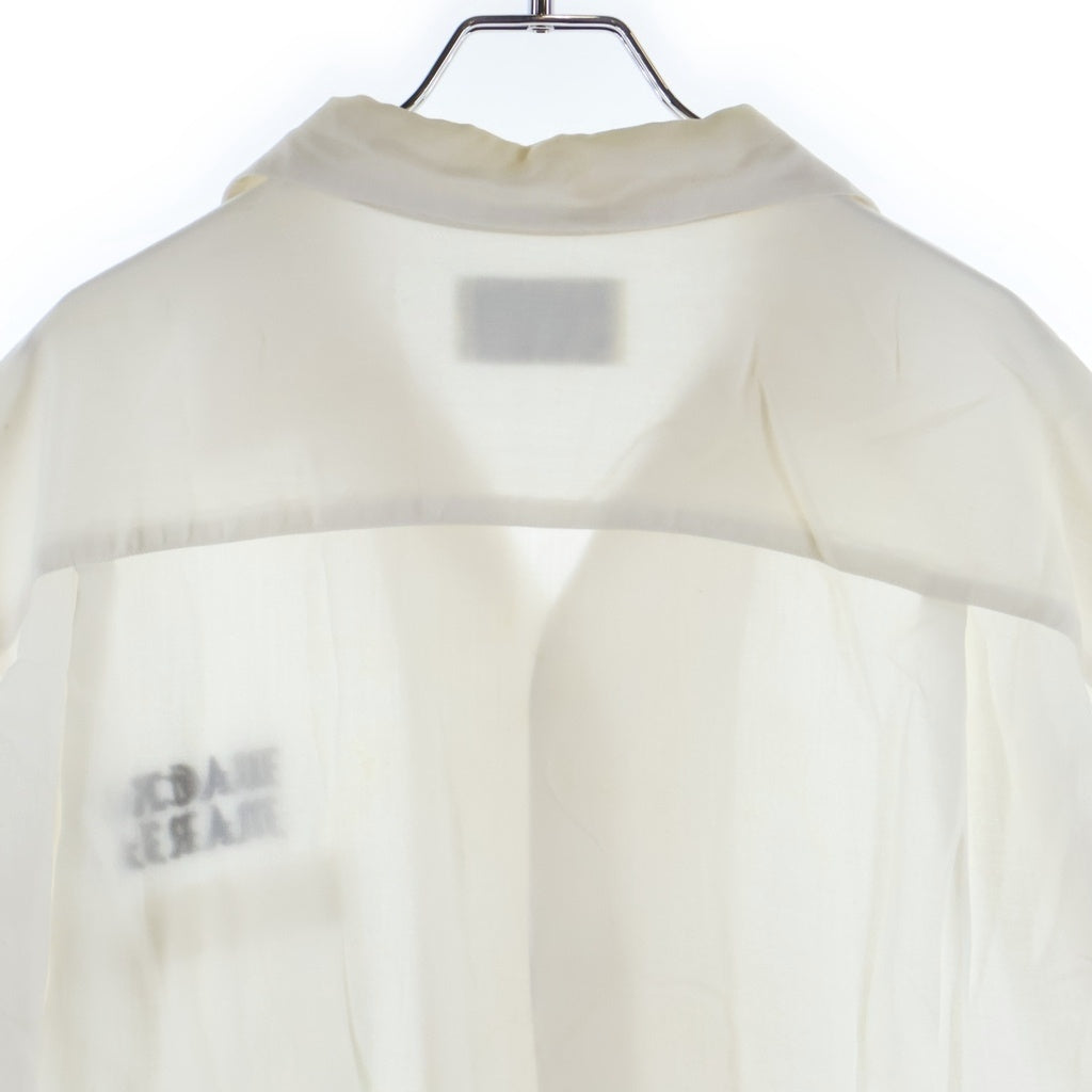 WACKO MARIA(ワコマリア) 50'S OPEN COLLAR SHIRT ロゴ刺繍 オープンカラー フロントポケット 半袖シャツ ホワイト