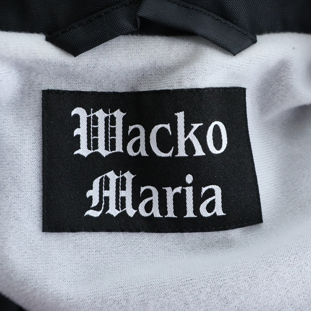 WACKO MARIA(ワコマリア) COACH JACKET (TYPE-1) ロゴプリント ナイロン コーチジャケット ブラック