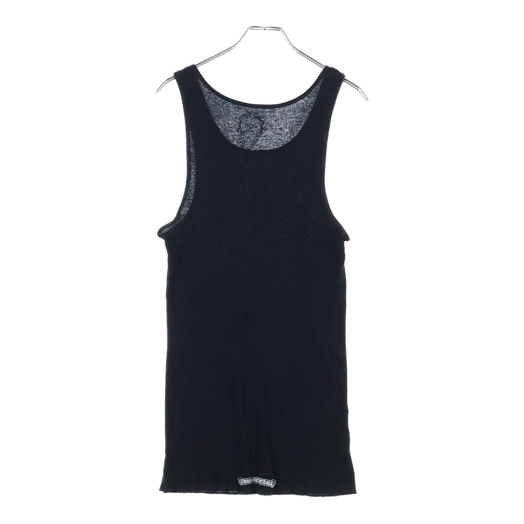 CHROME HEARTS(クロムハーツ) HAIRY CROSS RIB TANK ヘアリークロス リブ タンクトップ ブラック