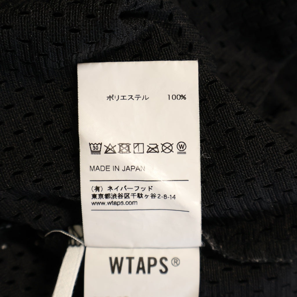 WTAPS(ダブルタップス) 19SS QB TEE POLY プリントデザイン メッシュ フットボール半袖Tシャツ ブラック 191ATDT-CSM29