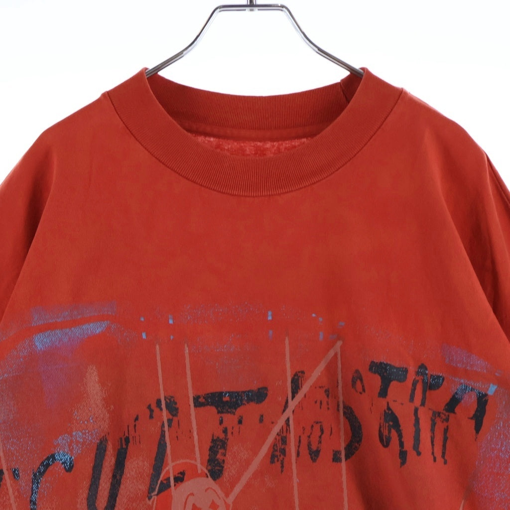 RIVINGTON roi Rebis(リヴィントンロイレビス) Left Out Graphic-print レフトアウト ヴィンテージ グラフィックデザイン 半袖Tシャツ カットソー レッド