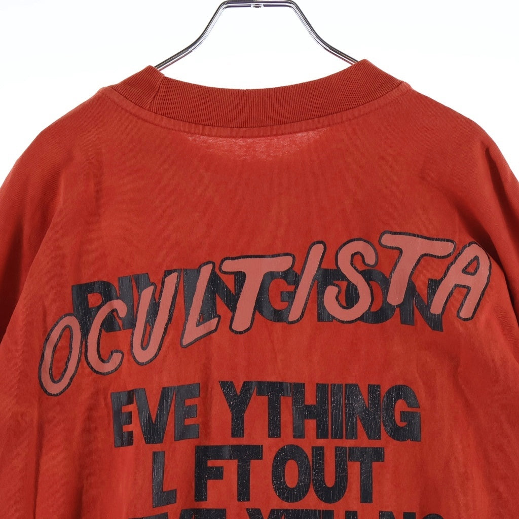 RIVINGTON roi Rebis(リヴィントンロイレビス) Left Out Graphic-print レフトアウト ヴィンテージ グラフィックデザイン 半袖Tシャツ カットソー レッド