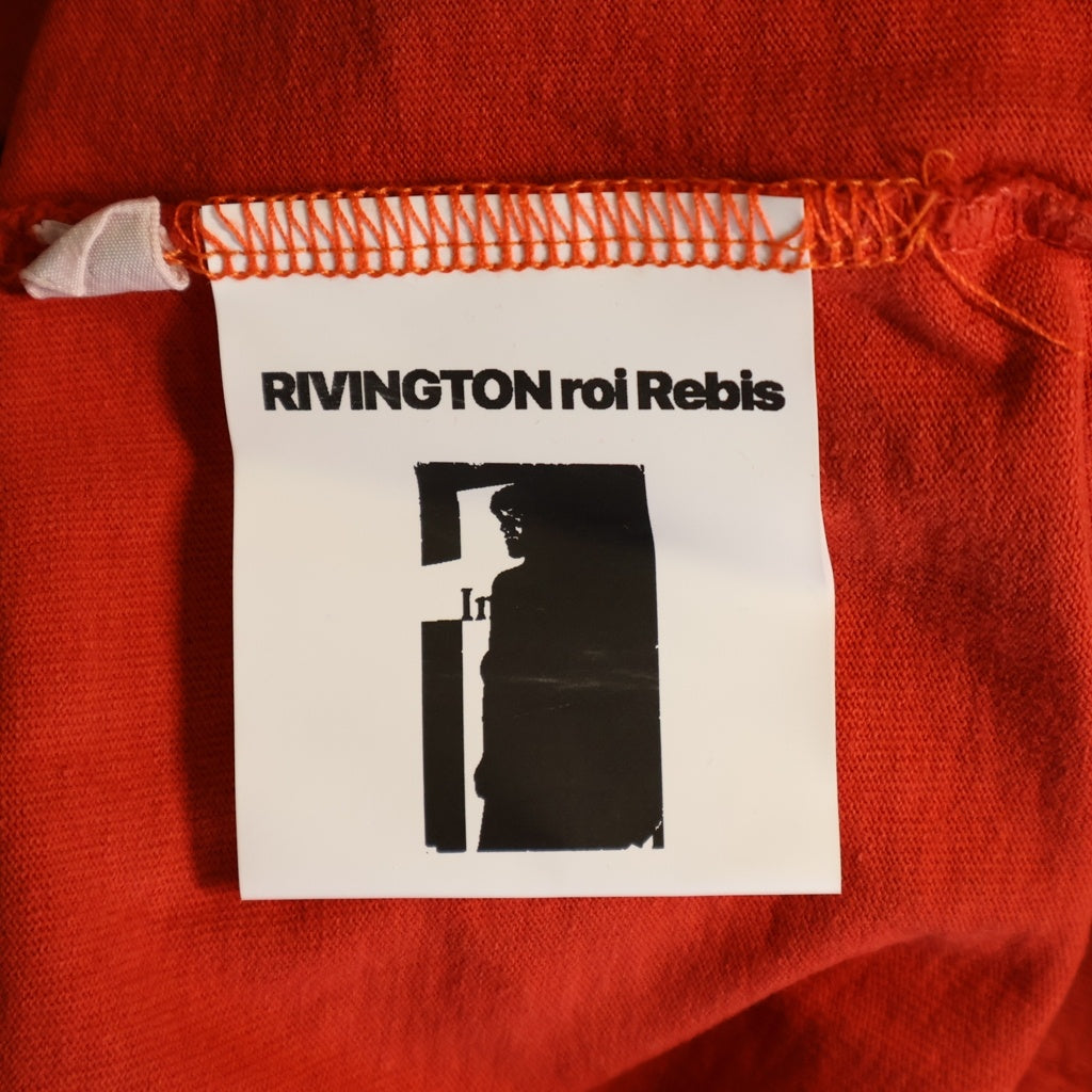 RIVINGTON roi Rebis(リヴィントンロイレビス) Left Out Graphic-print レフトアウト ヴィンテージ グラフィックデザイン 半袖Tシャツ カットソー レッド
