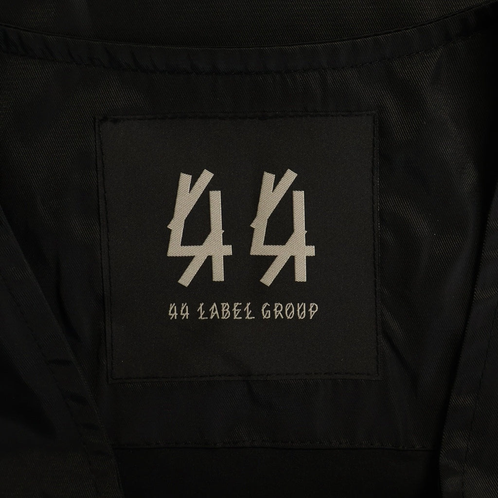 NO BRAND(ノーブランド) LABEL GROUP 44 レーベルグループ マルチポケット ジップアップベスト ブラック
