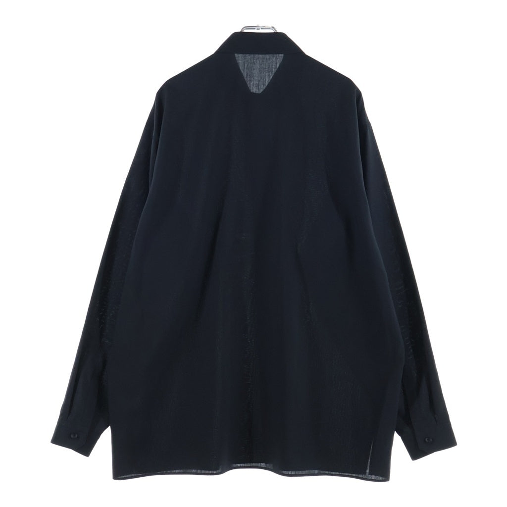 THE RERACS(ザ リラクス) THE PERFECT SHIRT 長袖 シャツ ブラック 25SS-REBL-458-J