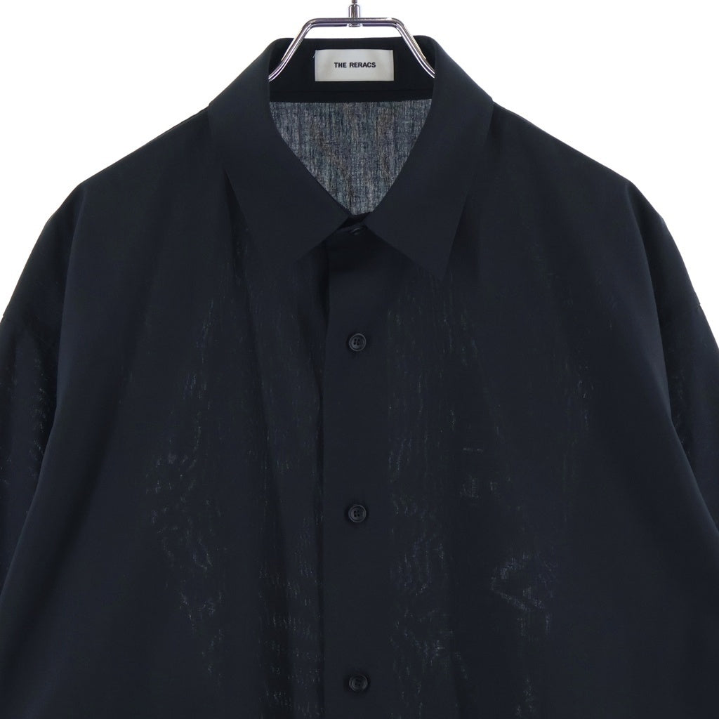 THE RERACS(ザ リラクス) THE PERFECT SHIRT 長袖 シャツ ブラック 25SS-REBL-458-J