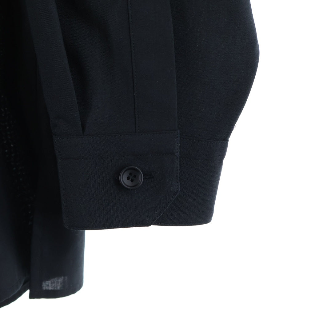 THE RERACS(ザ リラクス) THE PERFECT SHIRT 長袖 シャツ ブラック 25SS-REBL-458-J