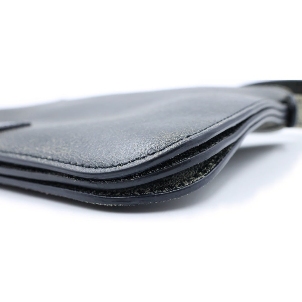 Acne Studios(アクネ ストゥディオズ) Platt Mini Shoulder Bag プラットミニショルダーバッグ クラック加工レザーバッグ ブラック