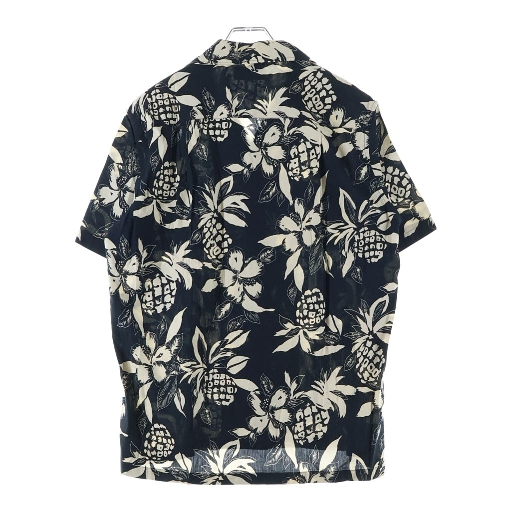SAINT LAURENT PARIS(サンローランパリ) 17SS By Anthony Vaccarello Aloha S/S Shirts アンソニーバカレロ期 ハイビスカス パイナップル半袖シャツ 415167 Y316P 1068 ブラック