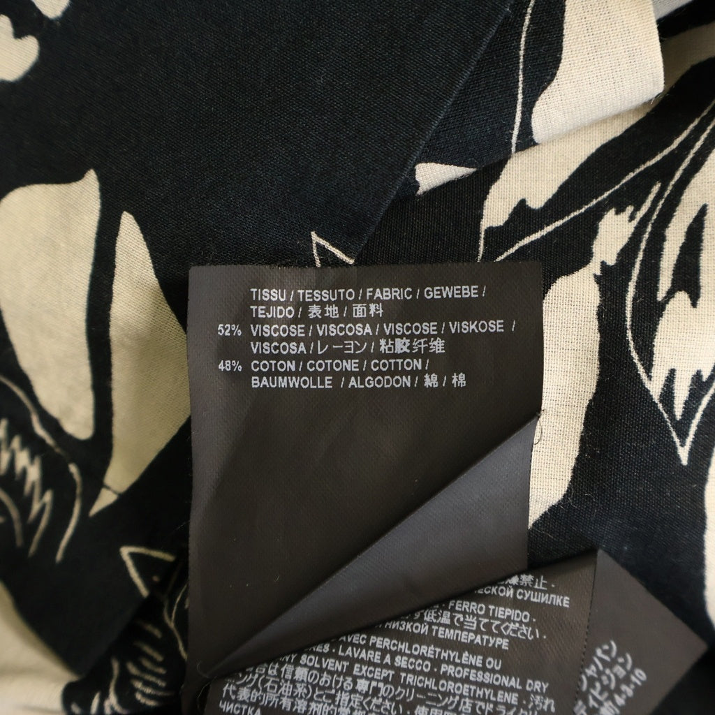 SAINT LAURENT PARIS(サンローランパリ) 17SS By Anthony Vaccarello Aloha S/S Shirts アンソニーバカレロ期 ハイビスカス パイナップル半袖シャツ 415167 Y316P 1068 ブラック