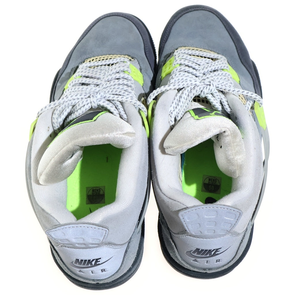 NIKE(ナイキ) AIR JORDAN 4 RETRO LE NEON エアジョーダン4 レトロ ネオン ハイカットスニーカー グレー/イエロー US10/28cm CT5342-007