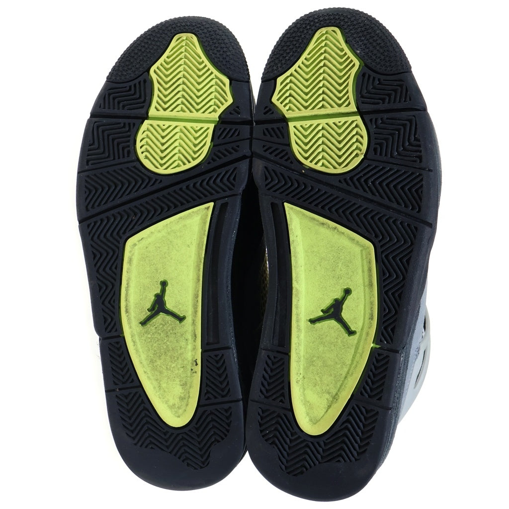 NIKE(ナイキ) AIR JORDAN 4 RETRO LE NEON エアジョーダン4 レトロ ネオン ハイカットスニーカー グレー/イエロー US10/28cm CT5342-007