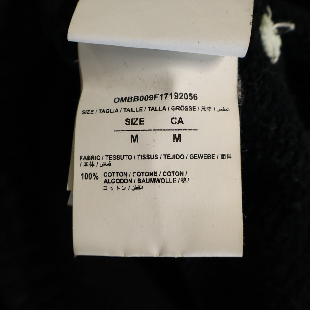 OFF-WHITE(オフホワイト) 17AW Woman Movie Hooded Sweatshirt プリント プルオーバーパーカー スウェット ブラック OMBB009F17192056