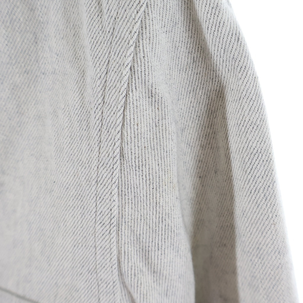 Rick Owens(リックオウエンス) 25SS Flap Pocket Shirt Jacket フラップ ポケット スナップボタン シャツ ジャケット ライトグレー RU01E5729-DRD