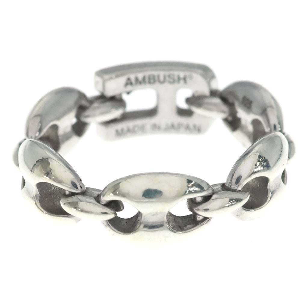AMBUSH(アンブッシュ) PAVE ARMOR A LINK RING パヴェアーマーAリンクリング SV925 マリンチェーンリンクリング 指輪 シルバー 12115728