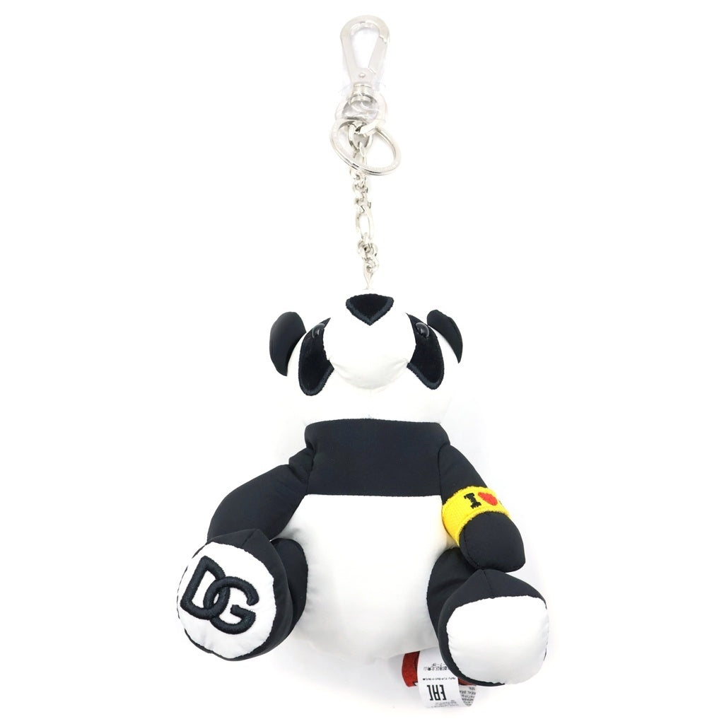 DOLCE & GABBANA(ドルチェアンドガッバーナ) ×呪術廻戦 パンダキーホルダー アニマルモチーフチェーンキーホルダー ぬいぐるみ ブラック/ホワイト レディース