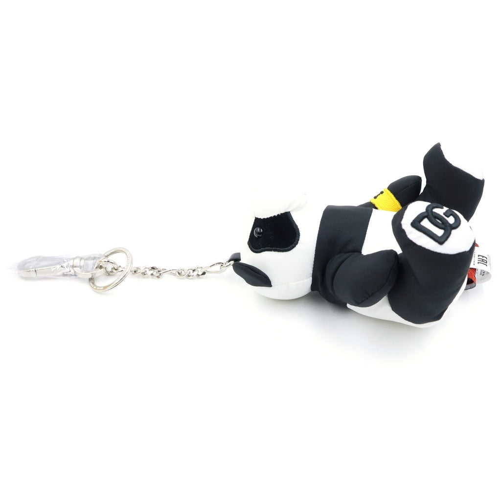 DOLCE & GABBANA(ドルチェアンドガッバーナ) ×呪術廻戦 パンダキーホルダー アニマルモチーフチェーンキーホルダー ぬいぐるみ ブラック/ホワイト レディース
