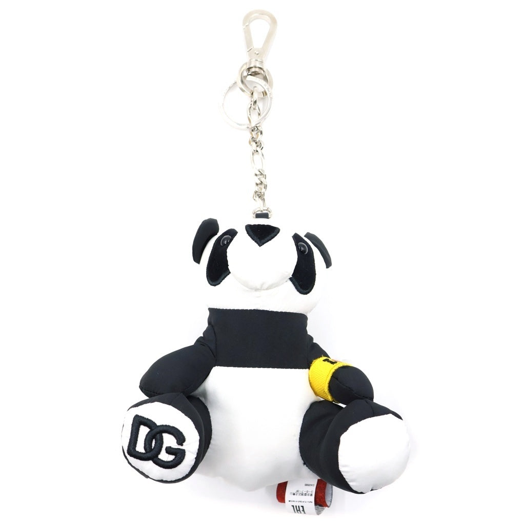 DOLCE & GABBANA(ドルチェアンドガッバーナ) ×呪術廻戦 パンダキーホルダー アニマルモチーフチェーンキーホルダー ぬいぐるみ ブラック/ホワイト レディース