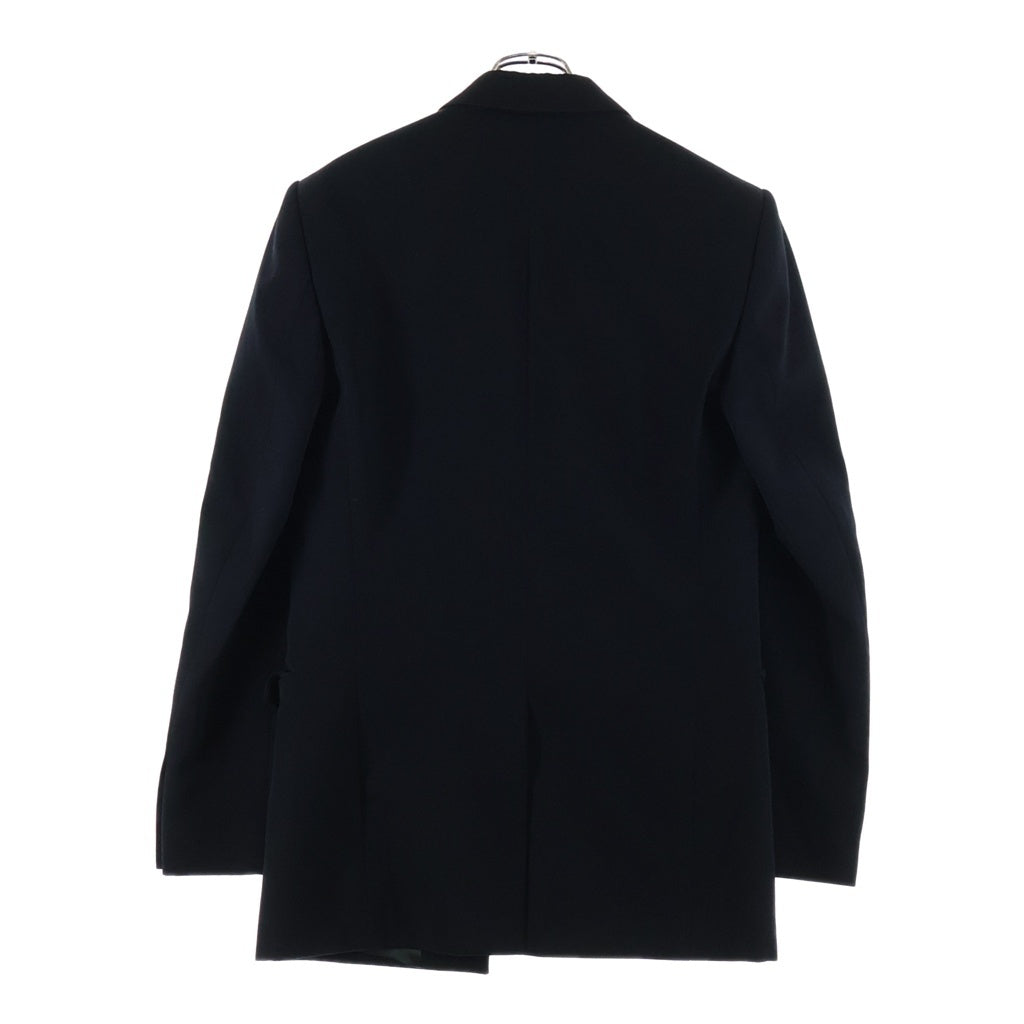 BALMAIN(バルマン) Front Open Button Jacket フロントオープンボタンジャケット ピークドラペルダブルテーラードジャケット ブラック I015WB05