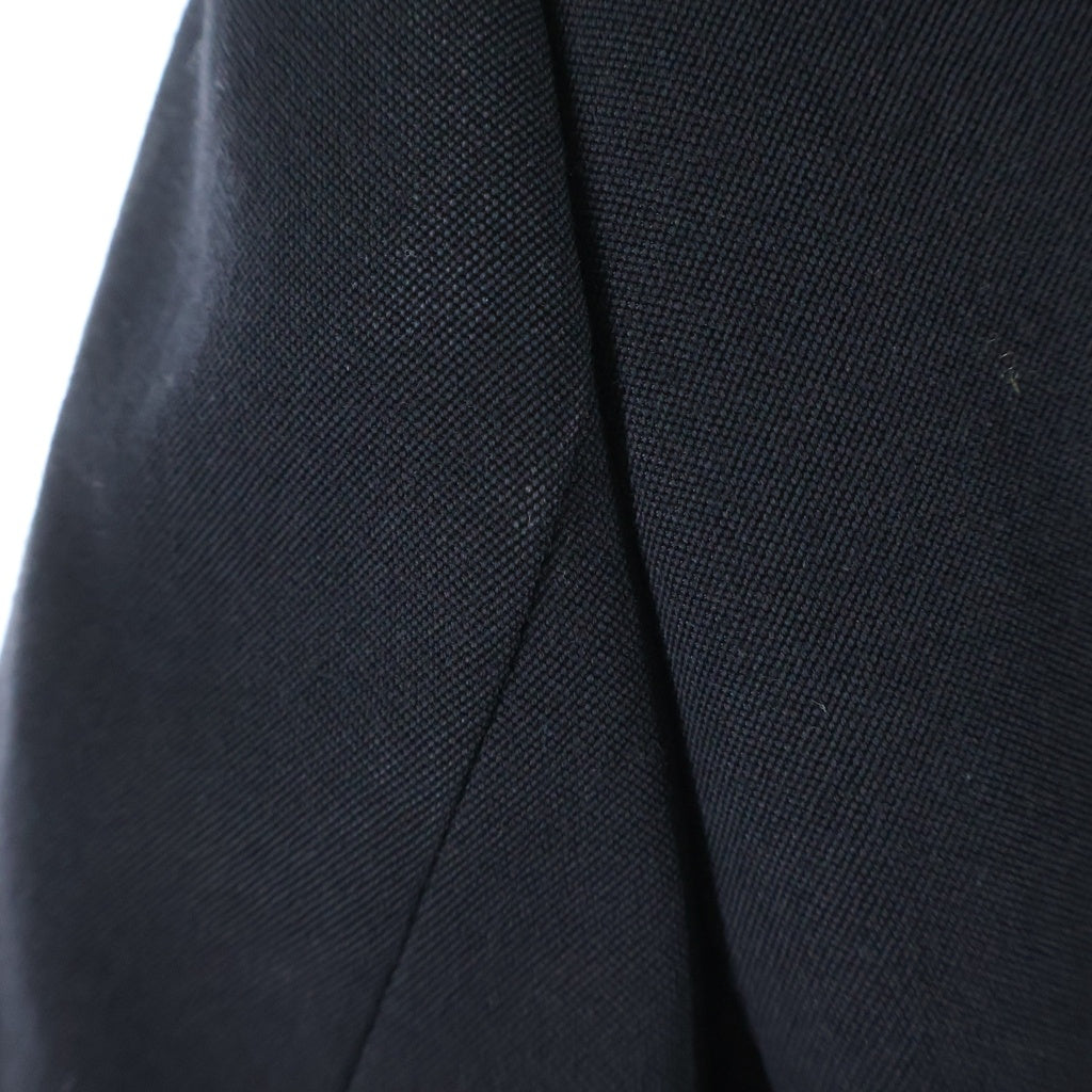 BALMAIN(バルマン) Front Open Button Jacket フロントオープンボタンジャケット ピークドラペルダブルテーラードジャケット ブラック I015WB05