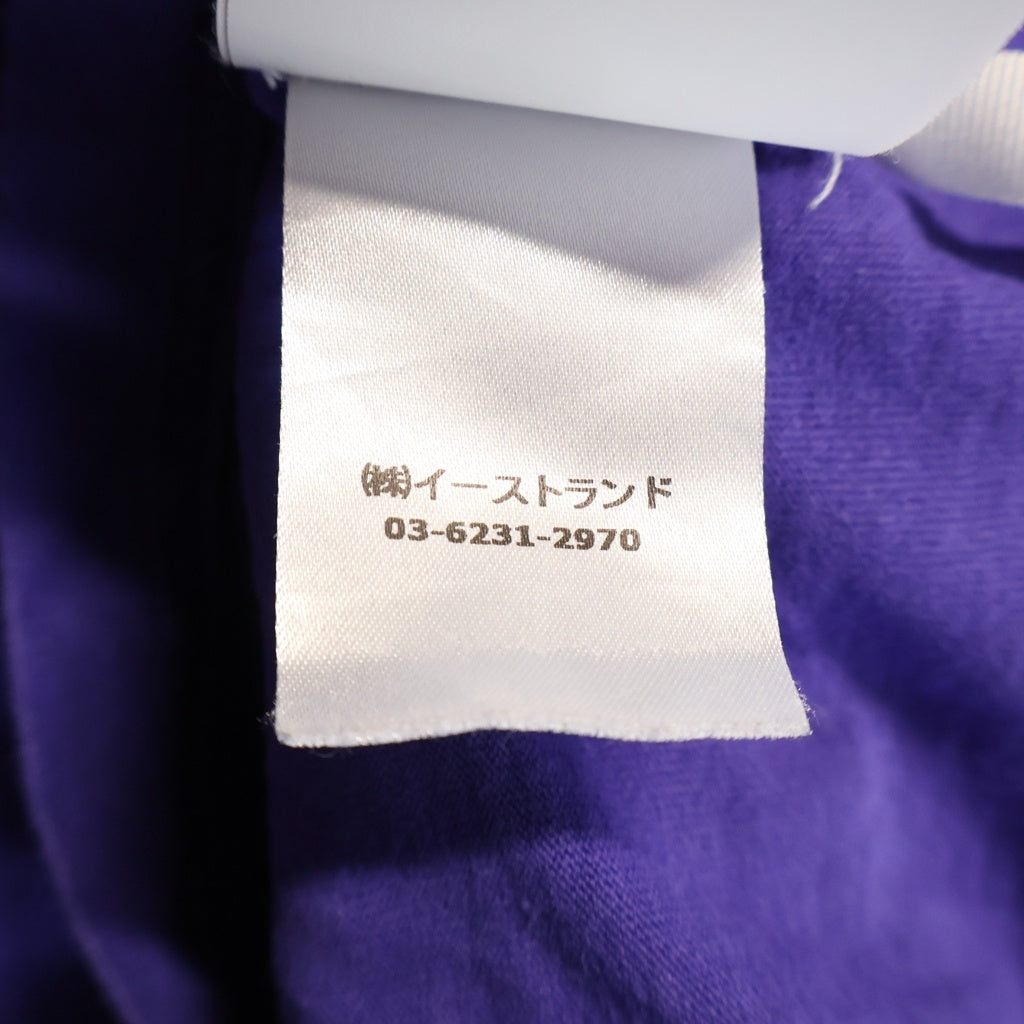 OFF-WHITE(オフホワイト) 20SS Arrows Logo Cropped Top アローズロゴクロップドトップ ロゴプリントクルーネッククロップド半袖Tシャツ パープル OWAA081S20JER001 レディース