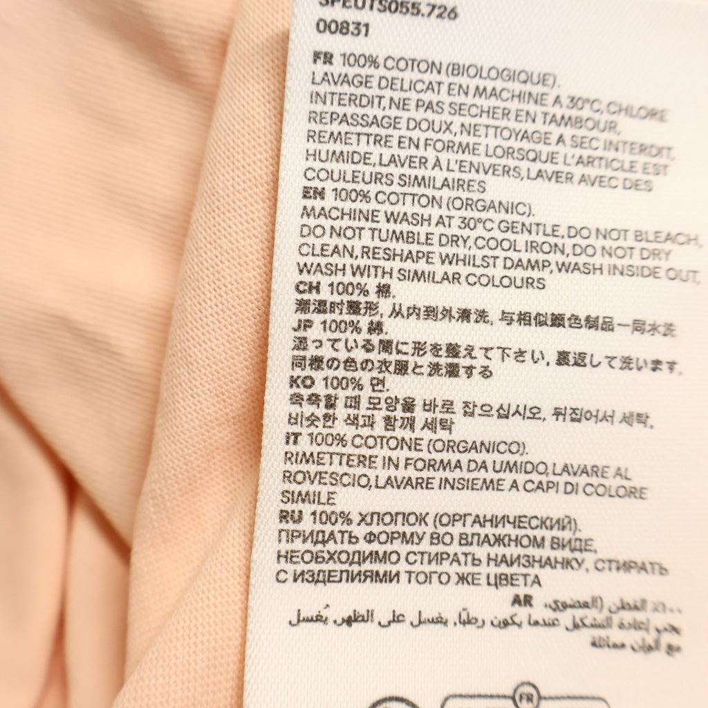 ami paris(アミパリス) Heart A Logo T-Shirts ハートAロゴTシャツ ロゴ刺繍クルーネック半袖Tシャツ ピンク SPEUTS055.726 レディース