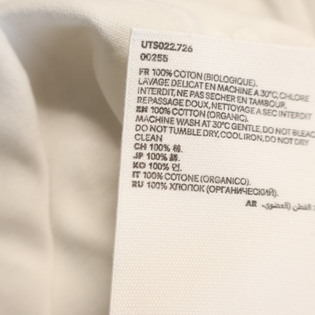 ami paris(アミパリス) Ami De Coeur T-Shirts アミドゥクゥールTシャツ ロゴ刺繍クルーネック半袖Tシャツ ホワイト UTS022.726 レディース